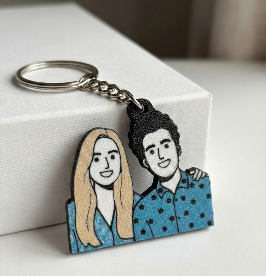 Personalisierter 3D-Erinnerungs-Schlüsselanhänger