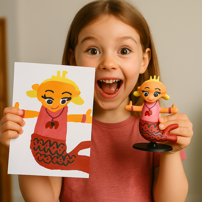 Die Magie der Kinderzeichnung: Erwecke sie zum Leben! (mit Ständer)