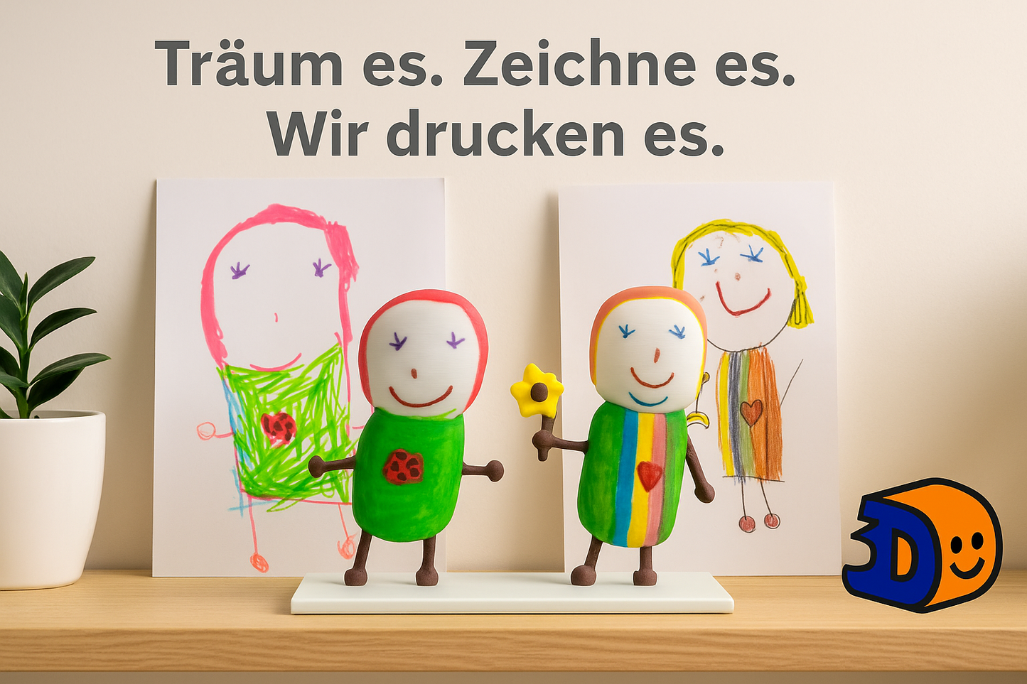 Die Magie der Kinderzeichnung: Erwecke sie zum Leben! (mit Ständer)