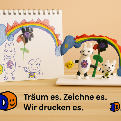 Die Magie der Kinderzeichnung: Erwecke sie zum Leben! (mit Ständer)